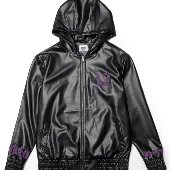 dcpl leather hoodie